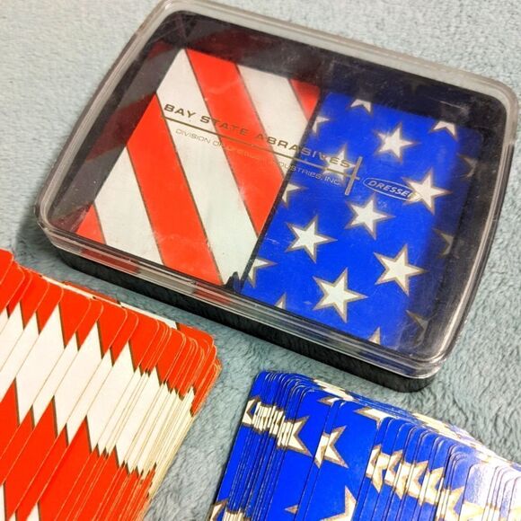 Vintage Stars & Stripes 2 Deck Bridge Cards w/ Case - Picture 6 of 6